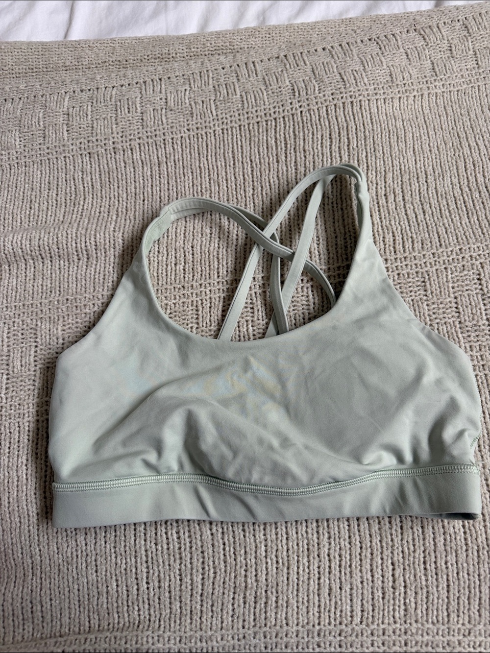 Lululemon Light Sage Crossback Sports Bra - Women Intimates & Sleepwear